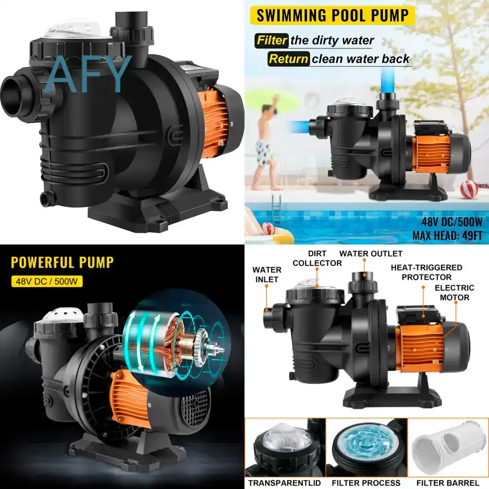 Solar Pool Pump 48V Dc - VEVOR 48V DC 500W 태양광 수영장