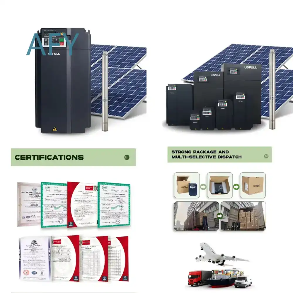 Solar Pump Inverter 2.2Kw - USFULL 3상 2.2kw 태양광 주파수 인버터