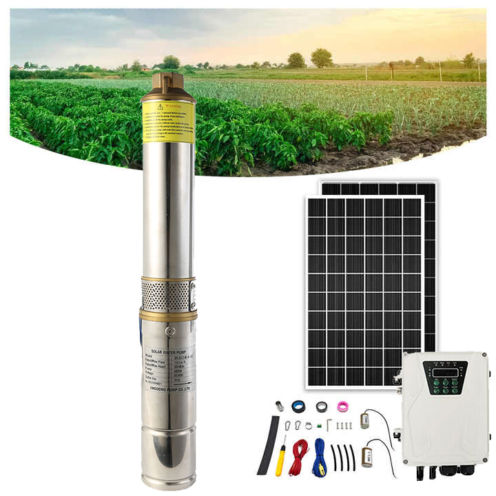 Solar Powered Water Pump Kit Complete - 48V DC 태양광 전원 방식의 수중