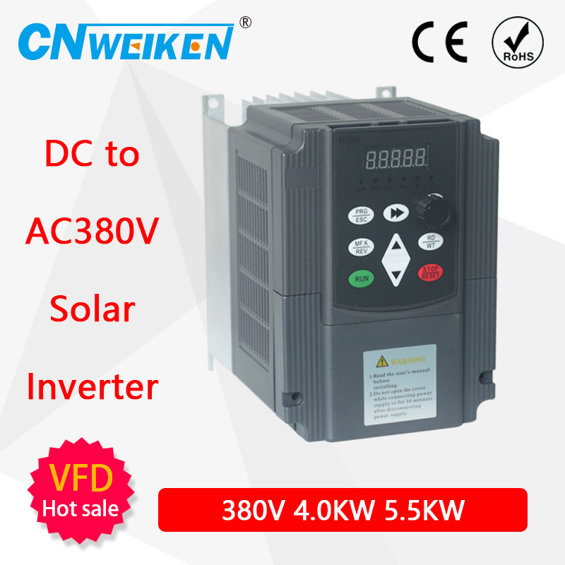 Solar Pump Inverter 5.5Kw Three Phase - 3 단계 380V 입력 웨이브 전원