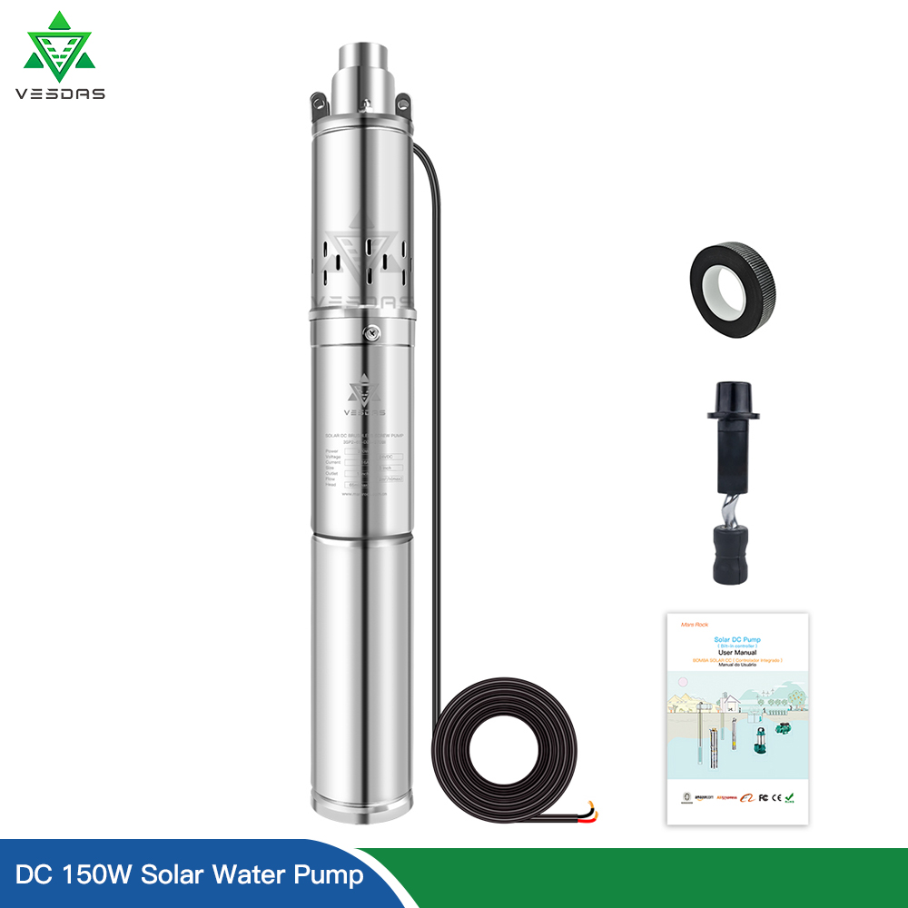 Solar Water Pump 48V Submersible - 저압 태양광 워터 펌프, MPPT 내장