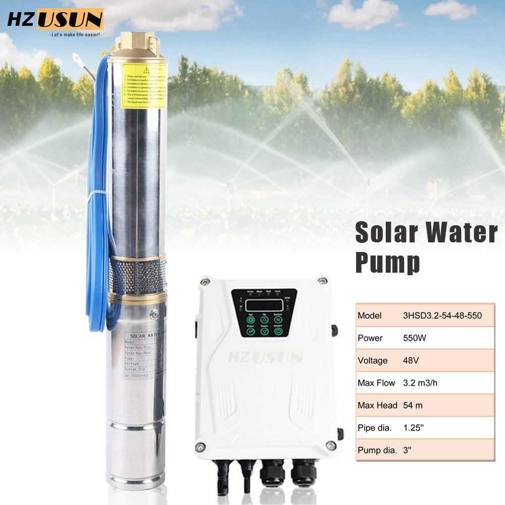 HZUSUN 48V DC 태양광 에너지 40M 심정용  - Solar Water Pump 48V Submersible 리뷰 및 가격