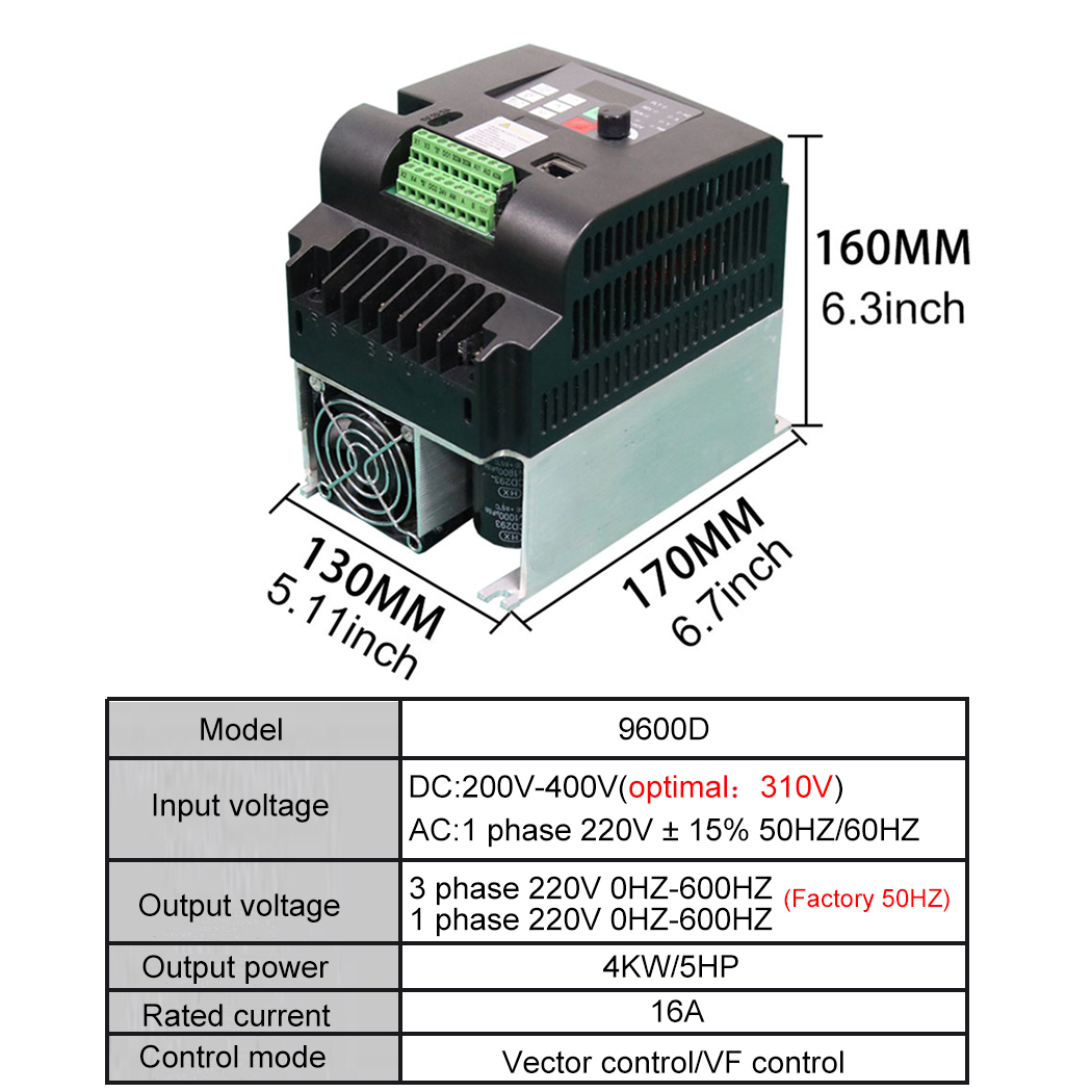 고품질 VFD DC200-400V 또는 AC 220V  - Solar Pump Inverter 2.2Kw 리뷰 및 가격