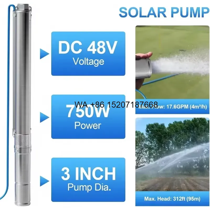 Wmwmnu 48V 750W 태양광 수중 펌프, MPP - Solar Water Pump 48V Submersible 리뷰 및 가격