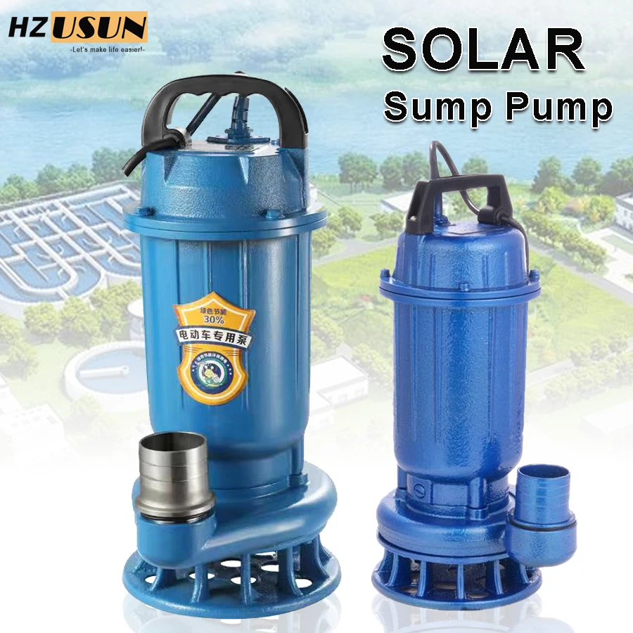 1마력 태양광 구동식 배수 펌프 세트, 가정용, 휴대용 - Solar Water Pump 48V Submersible 리뷰 및 가격