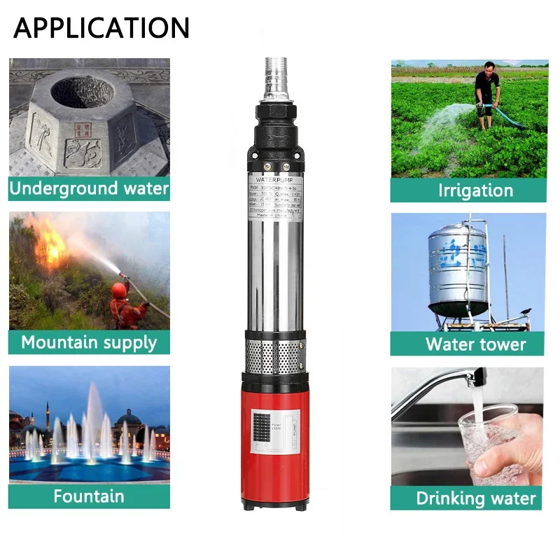 550W 12V 24V 48V 고압 55m 수중 펌프  - Solar Irrigation Pump 12V 리뷰 및 가격