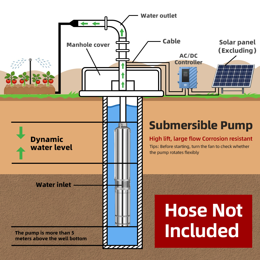 디풀 4인치 2200W 태양광 심정용 수중 펌프 솔루션 - Solar Water Pump 2200W 4 Inch 리뷰 및 가격